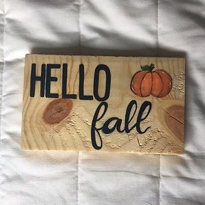 Hand Painted Fall Sign